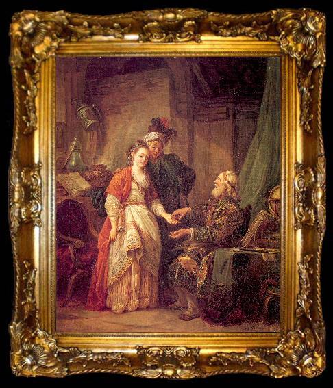 framed  Prince, Jean-Baptiste le At the Palmist